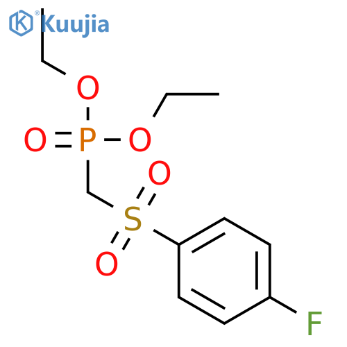Phosphonic acid, [[(4-fluorophenyl)sulfonyl]methyl]-, diethyl ester structure
