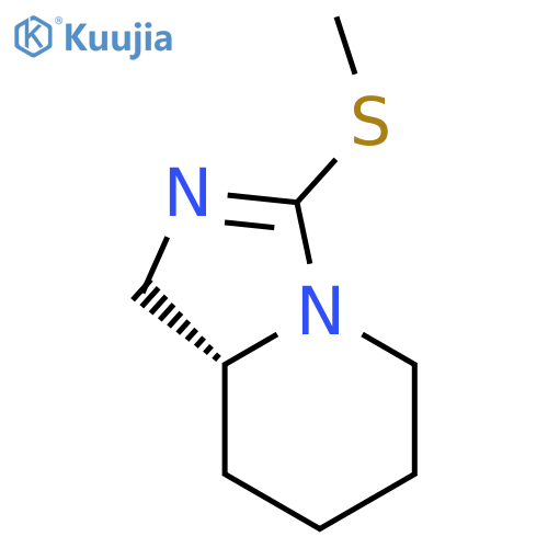 Imidazo[1,5-a]pyridine, 1,5,6,7,8,8a-hexahydro-3-(methylthio)-, (R)- structure