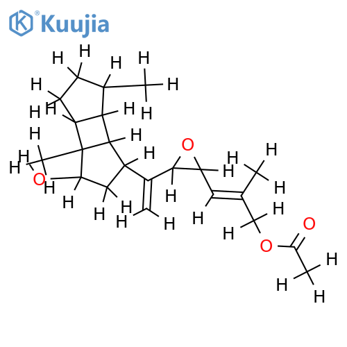 19-acetoxy-15,16-epoxy-5(R)-hydroxyspata-13(14),17-diene structure