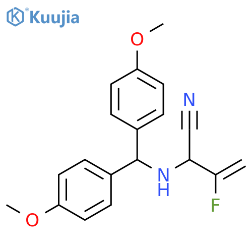 3-Butenenitrile, 2-[[bis(4-methoxyphenyl)methyl]amino]-3-fluoro- structure