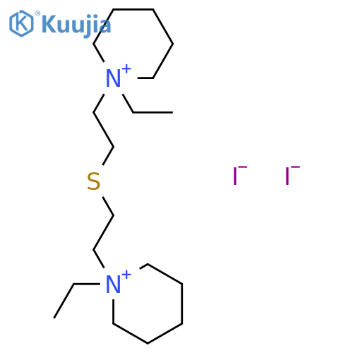 1,1'-(Thiodiethylene)bis[1-ethylpiperidiniumiodide] (6CI) structure