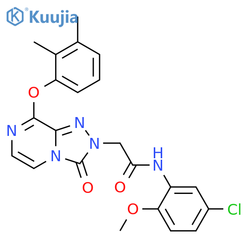 N-(5-chloro-2-methoxyphenyl)-2-[8-(2,3-dimethylphenoxy)-3-oxo-2H,3H-[1,2,4]triazolo[4,3-a]pyrazin-2-yl]acetamide structure
