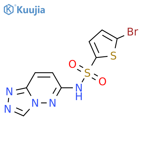 5-bromo-N-{[1,2,4]triazolo[4,3-b]pyridazin-6-yl}thiophene-2-sulfonamide structure