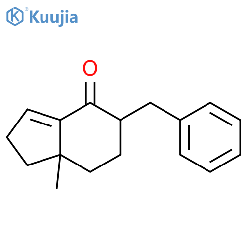 4H-Inden-4-one, 1,2,5,6,7,7a-hexahydro-7a-methyl-5-(phenylmethyl)- structure