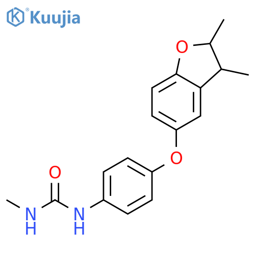 Urea, N-[4-[(2,3-dihydro-2,3-dimethyl-5-benzofuranyl)oxy]phenyl]-N'-methyl- structure