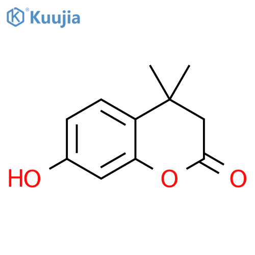 7-hydroxy-4,4-dimethyl-3,4-dihydro-2H-1-benzopyran-2-one structure