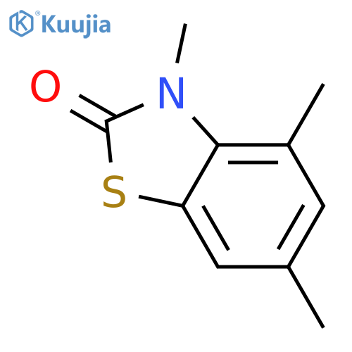 2(3H)-Benzothiazolone, 3,4,6-trimethyl- structure