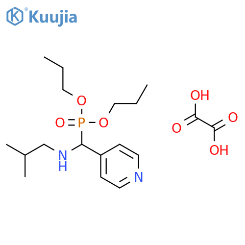 Phosphonic acid, [[(2-methylpropyl)amino]-4-pyridinylmethyl]-, dipropyl ester, ethanedioate (1:1) structure