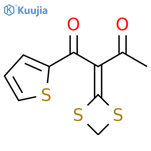 1,3-Butanedione, 2-(1,3-dithietan-2-ylidene)-1-(2-thienyl)- structure