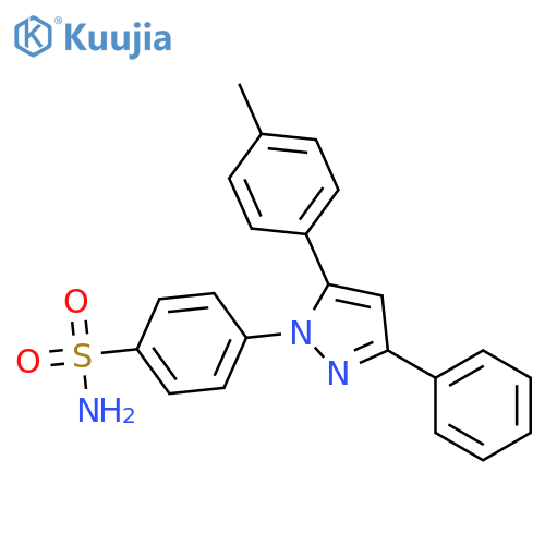 Benzenesulfonamide, 4-[5-(4-methylphenyl)-3-phenyl-1H-pyrazol-1-yl]- structure