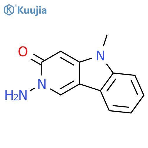 2-amino-2,5-dihydro-5-methyl-3H-Pyrido[4,3-b]indol-3-one structure