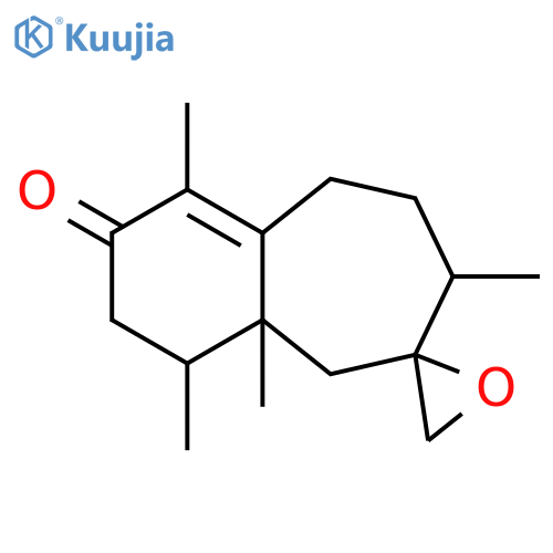 Spiro[6H-benzocycloheptene-6,2'-oxiran]-2(7H)-one, 3,4,4a,5,8,9-hexahydro-1,4,4a,7-tetramethyl- structure