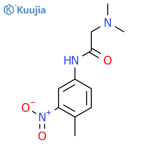 2-(dimethylamino)-N-(4-methyl-3-nitrophenyl)acetamide structure