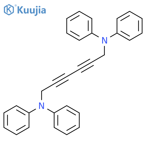 2,4-Hexadiyne-1,6-diamine, N,N,N',N'-tetraphenyl- structure