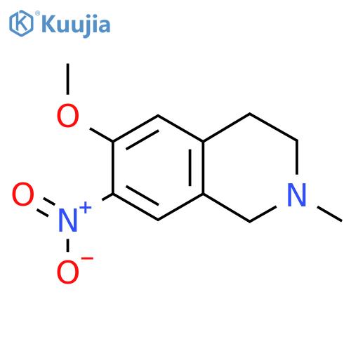 6-Methoxy-2-methyl-7-nitro-1,2,3,4-tetrahydroisoquinoline structure
