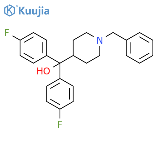 (1-benzylpiperidin-4-yl)bis(4-fluorophenyl)methanol structure