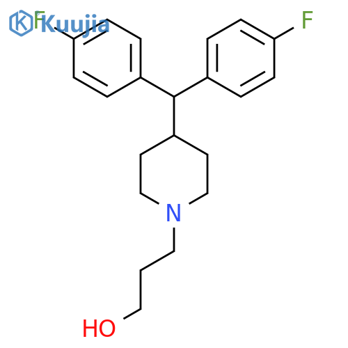 1-PIPERIDINEPROPANOL, 4-[BIS(4-FLUOROPHENYL)METHYL]- structure
