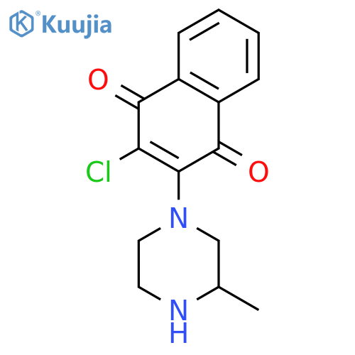 1,4-Naphthalenedione, 2-chloro-3-(3-methyl-1-piperazinyl)- structure