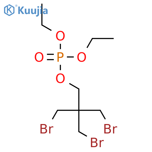 Phosphoric acid, 3-bromo-2,2-bis(bromomethyl)propyl diethyl ester structure