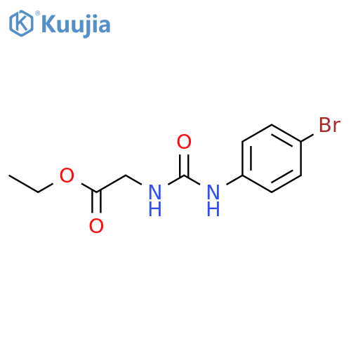 Glycine, N-[[(4-bromophenyl)amino]carbonyl]-, ethyl ester structure