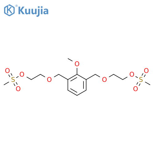 Ethanol, 2,2'-[(2-methoxy-1,3-phenylene)bis(methyleneoxy)]bis-,dimethanesulfonate structure