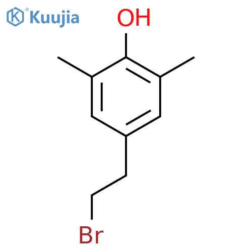4-(2-bromoethyl)-2,6-dimethylphenol structure