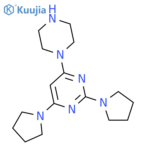 4-(Piperazin-1-yl)-2,6-di(pyrrolidin-1-yl)pyrimidine structure
