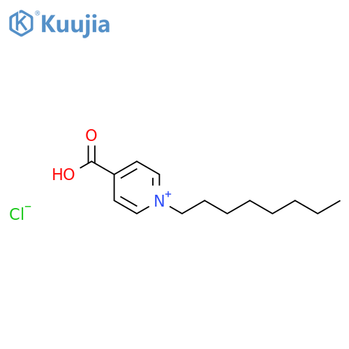 Pyridinium, 4-carboxy-1-octyl-, chloride structure