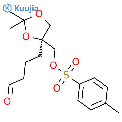 1,3-Dioxolane-4-butanal, 2,2-dimethyl-4-[[[(4-methylphenyl)sulfonyl]oxy]methyl]-, (S)- structure