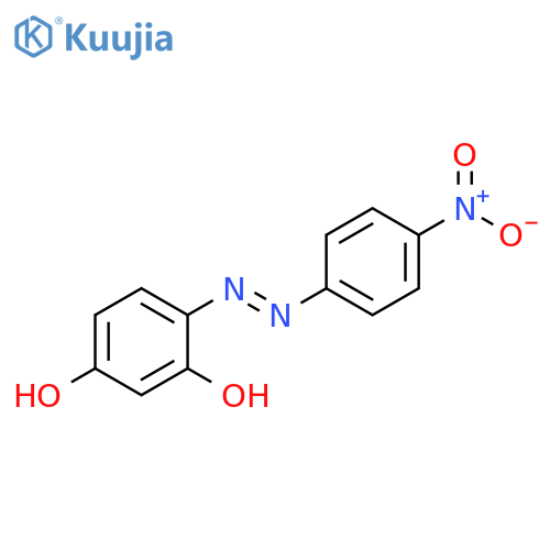 4-(4-nitro-phenylazo)-resorcinol structure