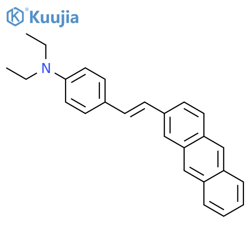 Benzenamine, 4-[2-(2-anthracenyl)ethenyl]-N,N-diethyl- structure