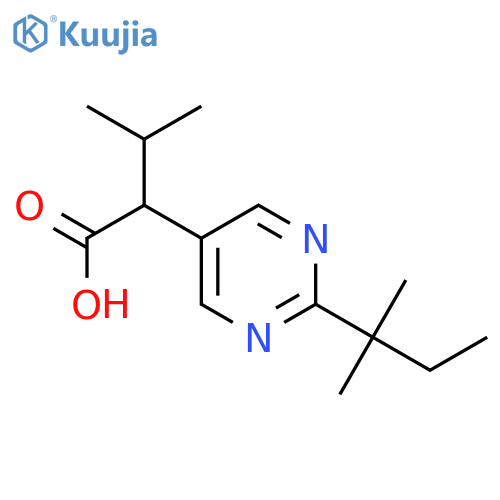5-Pyrimidineaceticacid, 2-(1,1-dimethylpropyl)-a-(1-methylethyl)- structure