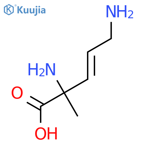 3-Pentenoic acid,2,5-diamino-2-methyl-, (+)- structure