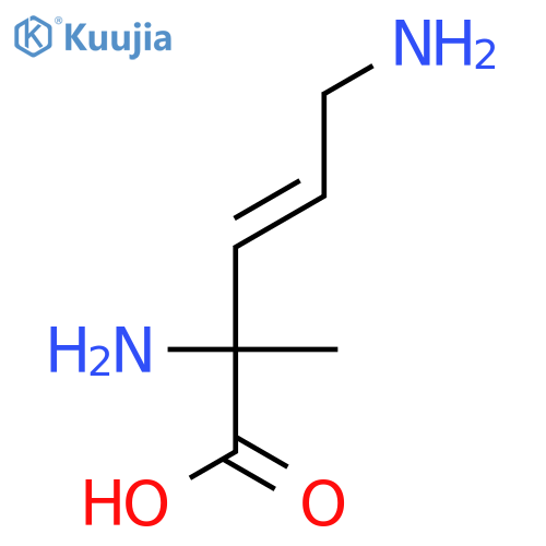 3-Pentenoic acid,2,5-diamino-2-methyl-, (-)- structure