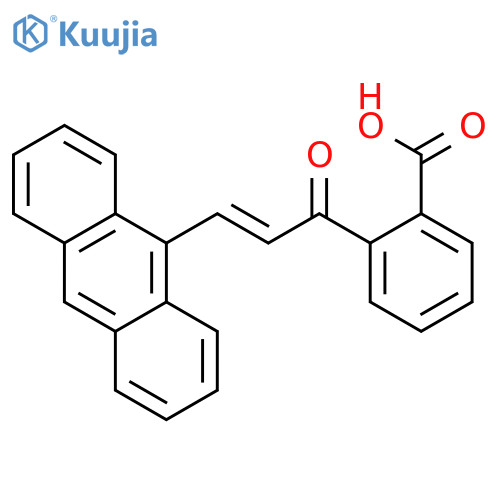 Benzoic acid, 2-[3-(9-anthracenyl)-1-oxo-2-propenyl]- structure