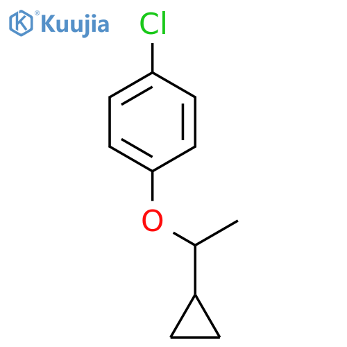 Benzene, 1-chloro-4-(1-cyclopropylethoxy)- structure