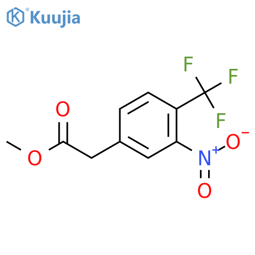 Methyl 2-(3-nitro-4-(trifluoromethyl)phenyl)acetate structure