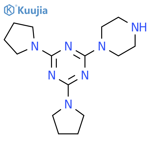 2-(Piperazin-1-yl)-4,6-di(pyrrolidin-1-yl)-1,3,5-triazine structure