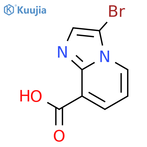 3-Bromoimidazo[1,2-a]pyridine-8-carboxylic acid structure