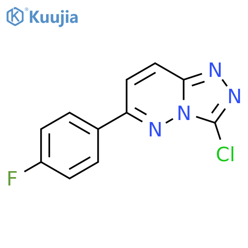3-chloro-6-(4-fluorophenyl)-[1,2,4]triazolo[4,3-b]pyridazine structure