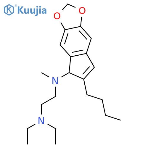 1,2-Ethanediamine, N-(6-butyl-5H-indeno[5,6-d]-1,3-dioxol-5-yl)-N',N'-diethyl-N-methyl- structure