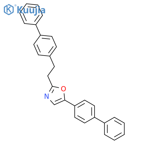 Oxazole, 5-[1,1'-biphenyl]-4-yl-2-(2-[1,1'-biphenyl]-4-ylethyl)- structure
