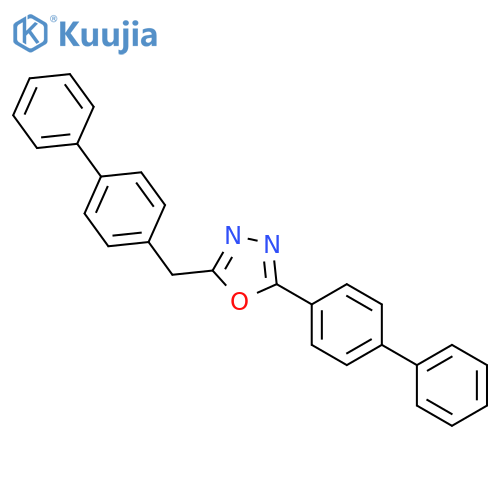 1,3,4-Oxadiazole, 2-[1,1'-biphenyl]-4-yl-5-([1,1'-biphenyl]-4-ylmethyl)- structure