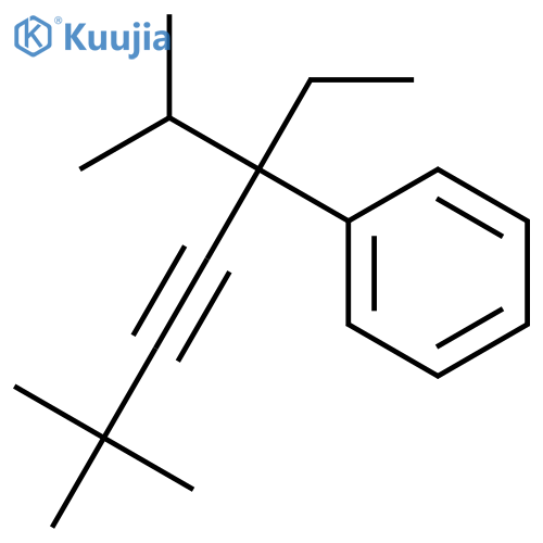 Benzene, [1-ethyl-4,4-dimethyl-1-(1-methylethyl)-2-pentynyl]- structure