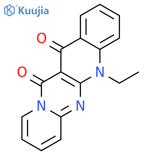 12H-Pyrido[1',2':1,2]pyrimido[4,5-b]quinoline-12,13(5H)-dione, 5-ethyl- structure