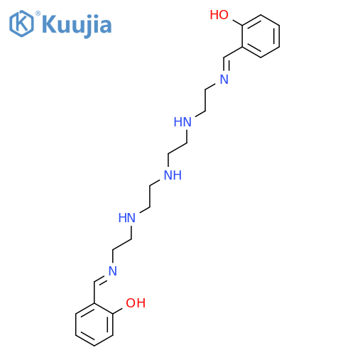 PHENOL, 2,2'-(2,5,8,11,14-PENTAAZAPENTADECA-1,14-DIENE-1,15-DIYL)BIS- structure