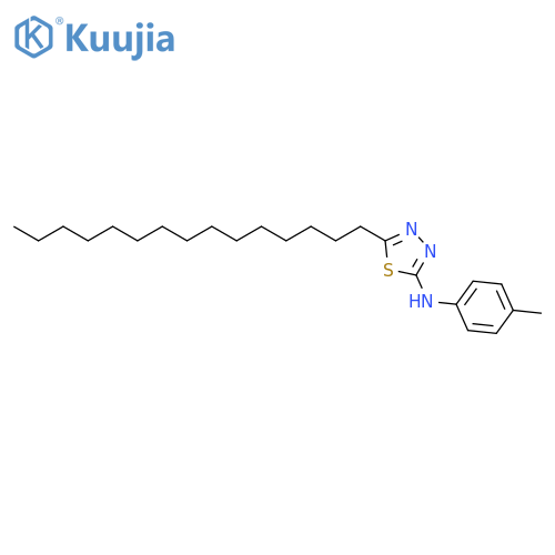1,3,4-Thiadiazol-2-amine, N-(4-methylphenyl)-5-pentadecyl- structure