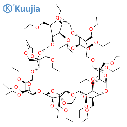 b-Cyclodextrin,2A,2B,2C,2D,2E,2F,2G,3A,3B,3C,3D,3E,3F,3G,6A,6B,6C,6D,6E,6F,6G-heneicosa-O-ethyl- structure