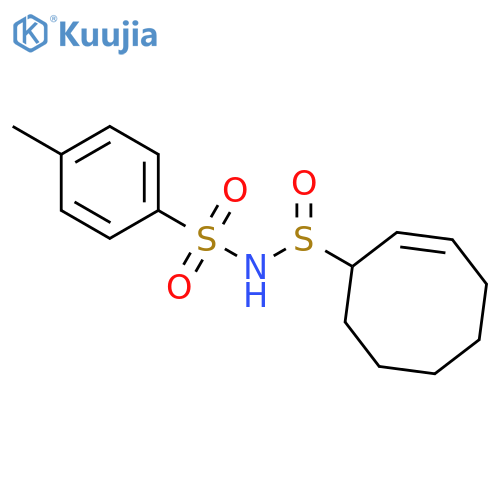 Benzenesulfonamide, N-(2-cycloocten-1-ylsulfinyl)-4-methyl- structure