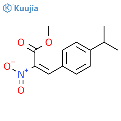 2-Propenoic acid, 3-[4-(1-methylethyl)phenyl]-2-nitro-, methyl ester, (E)- structure